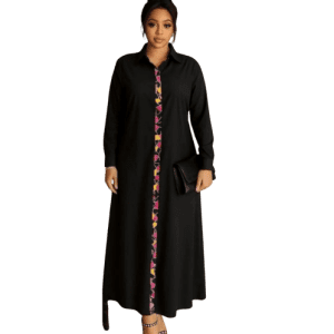 Black Long Shirt Dress