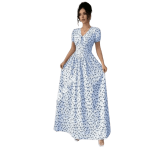 Floral short sleeve dress